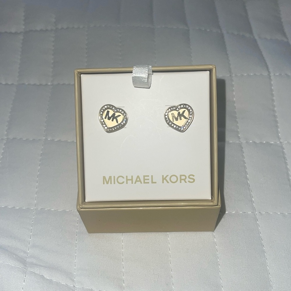 Michael Kors heart earrings